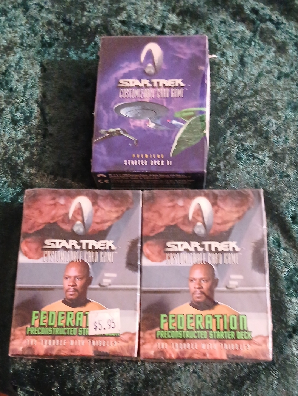 Customizable Card Game Federation Preconstructed Starter Decks - Purple/Green
